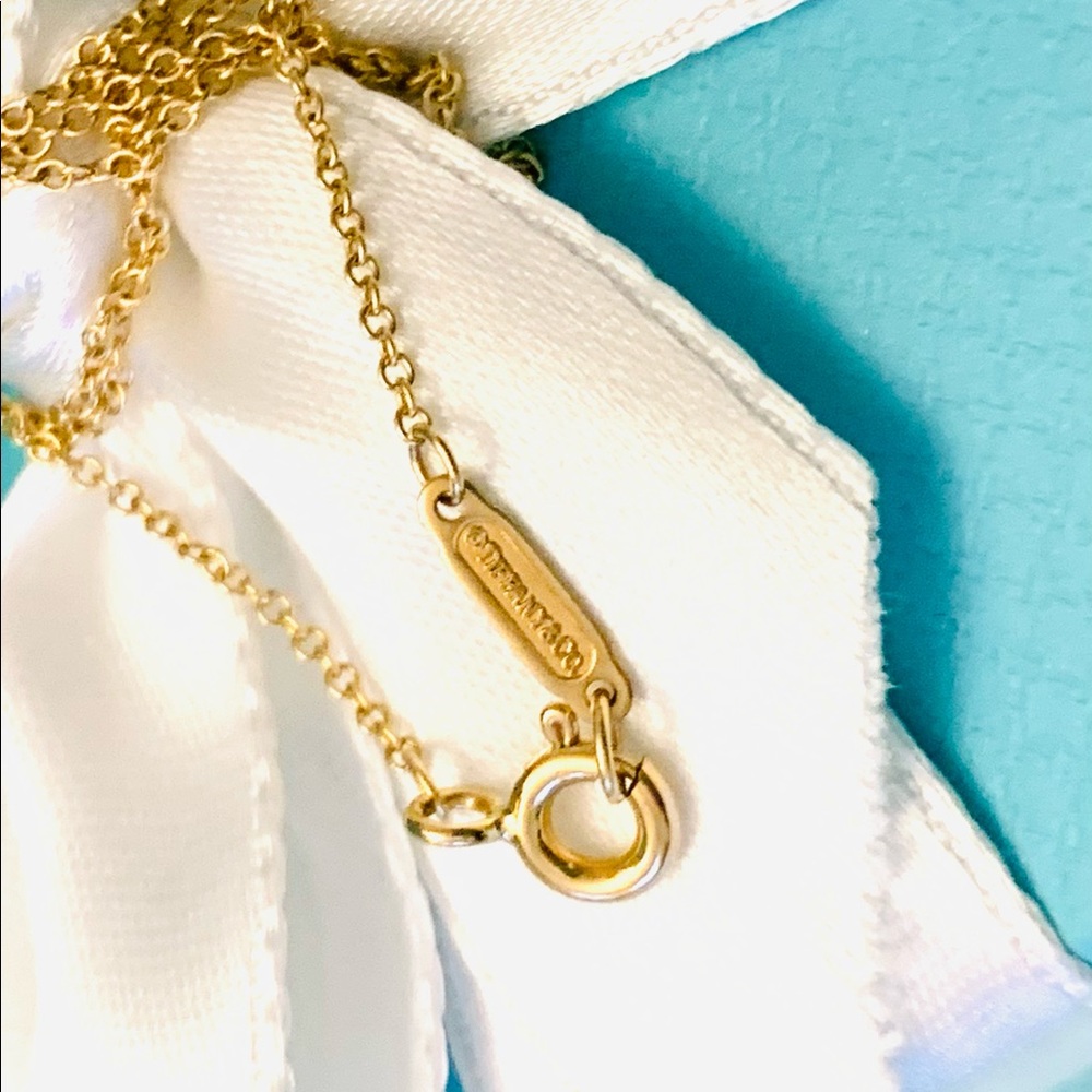 ❌❌SOLD❌❌♥️18K YELLOW GOLD 750 RED ENAMEL KEY PENDENT NECKLACE ON A 18”LONG C - Picture 4 of 7